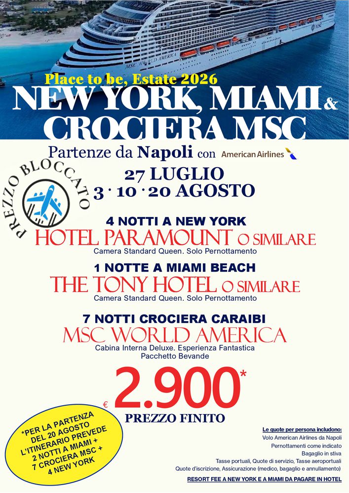 locandina New York e Miami