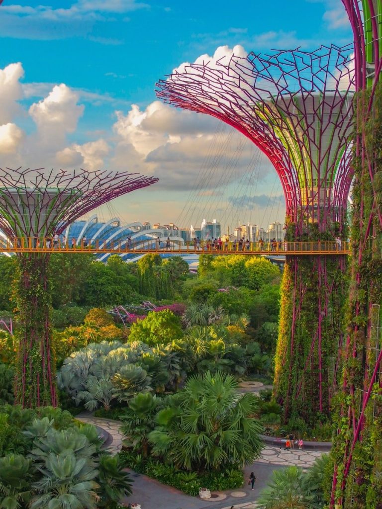 Città futuristica Singapore