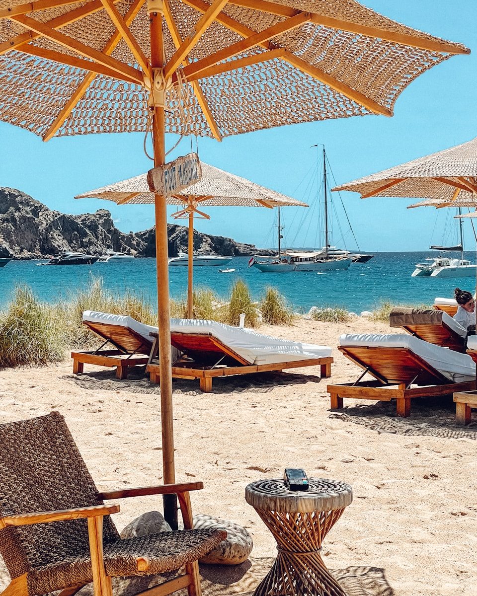 Spiaggia lounge di Ibiza